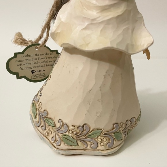 Jim Shore White Woodland 2016 Christmas Ornament Santa w/ Animals - Picture 11 of 16